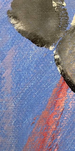 Detail view of texture and brushwork