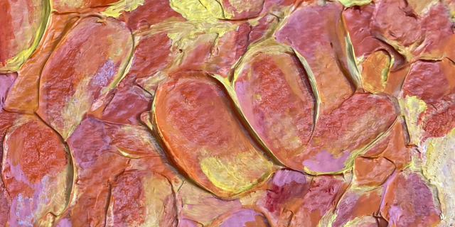 Detail view of texture and brushwork